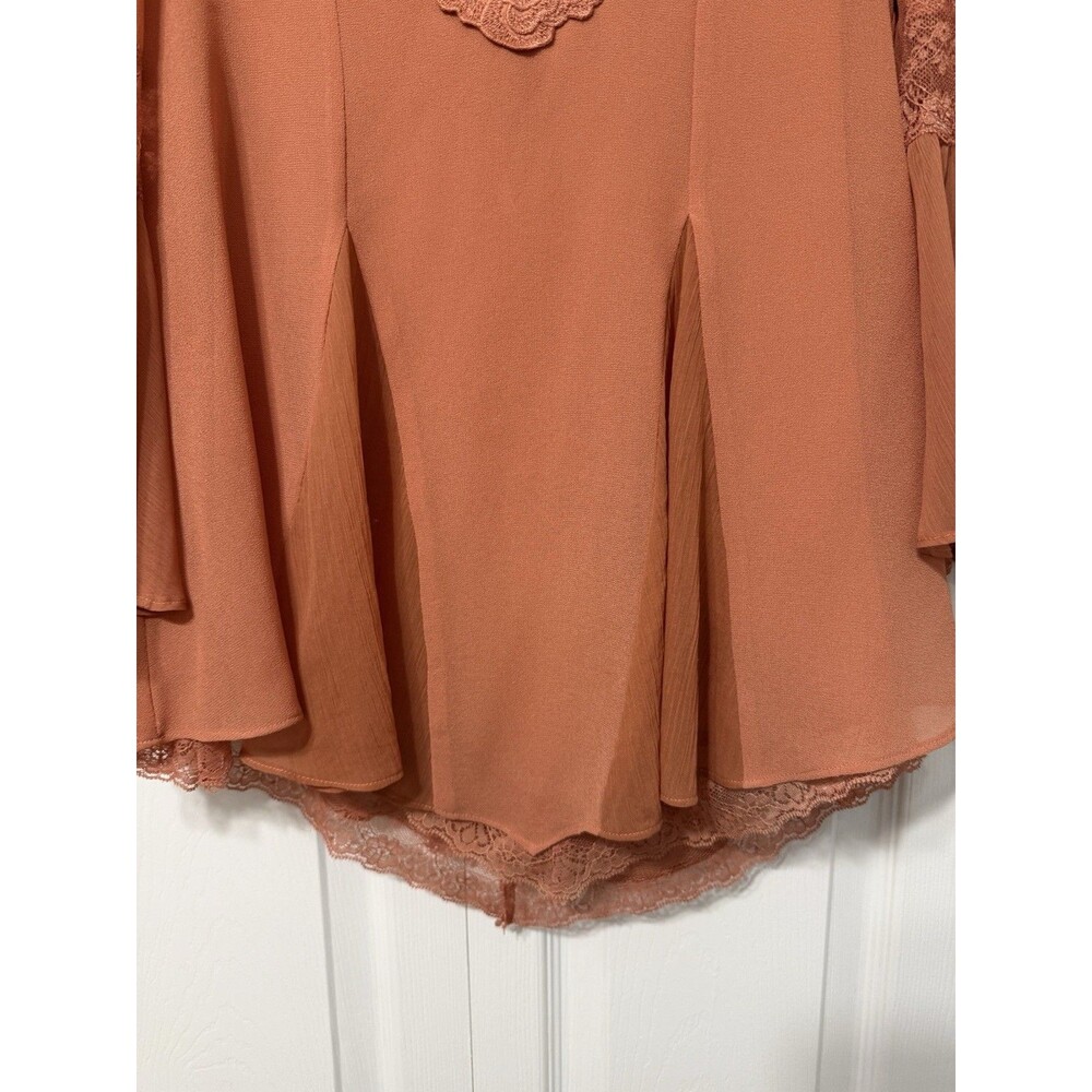 Free People Boho Lace Bell Sleeve Blouse – Women’s Small - Picture 6 of 9
